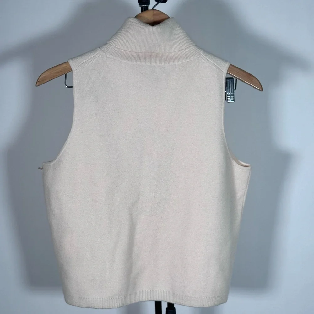 New JCrew Cashmere mockneck sweater shell